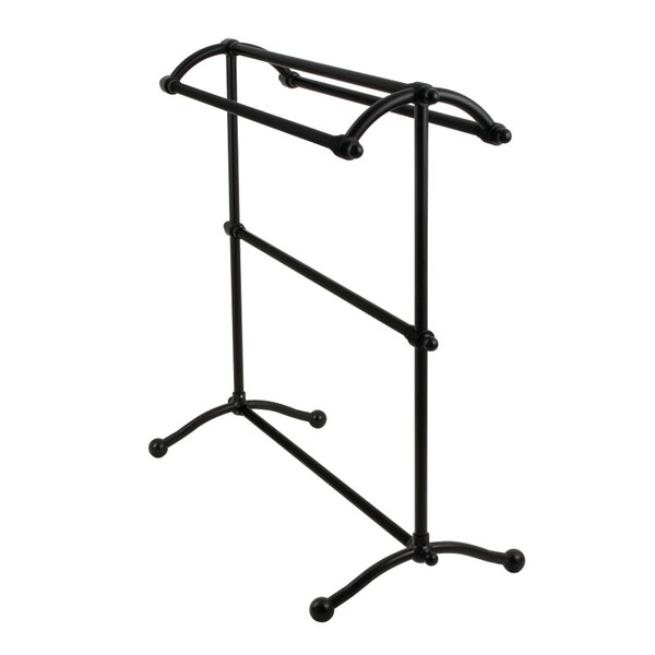 Freestanding Towel Rack, Matte Black